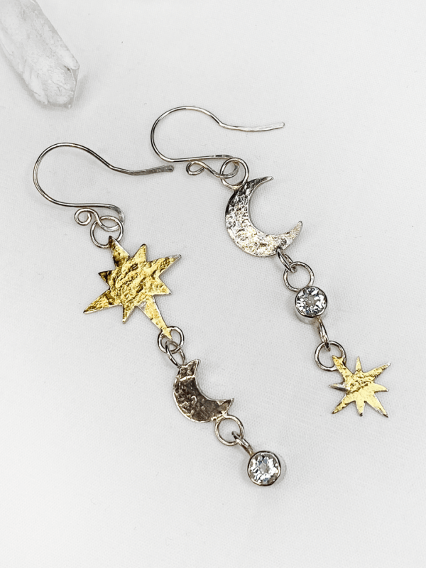 Moon and Stars Earrings