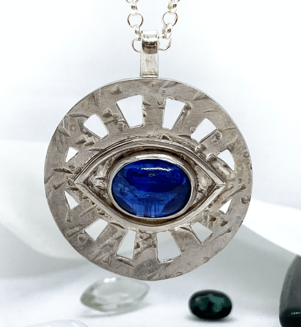 Rustic Evil Eye Amulet closeup