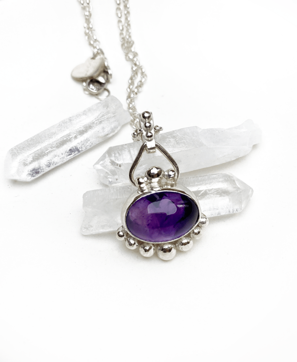 Amethyst Bubble Necklace