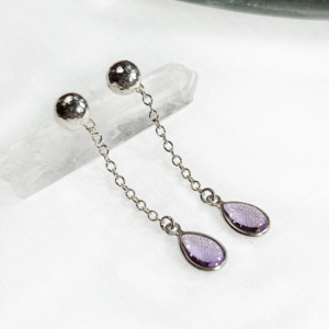 Amethyst Bubble Earrings