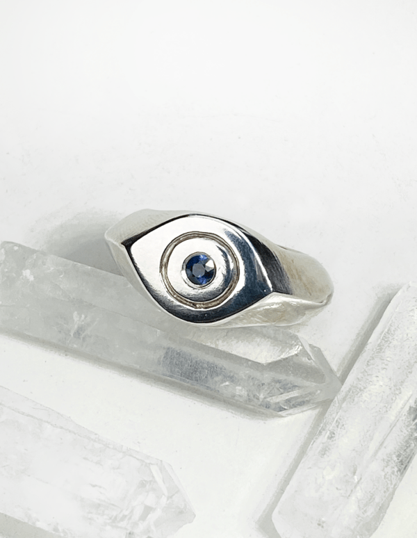 Evil Eye Signet Ring