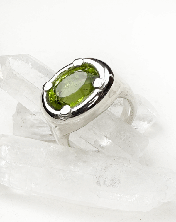 Peridot Melt Ring
