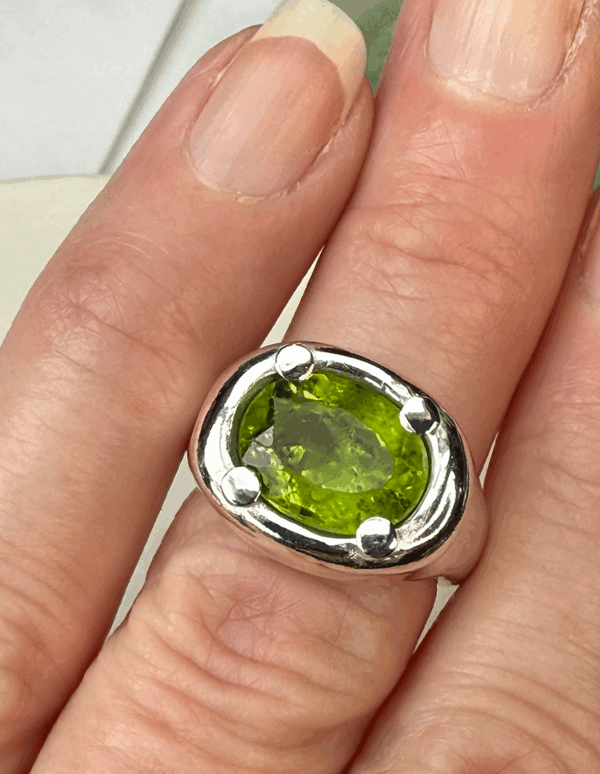 Peridot Melt Ring - Image 3