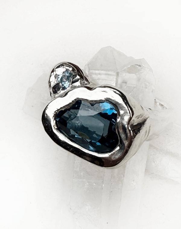Dreamy Blue Cloud Ring - Image 3